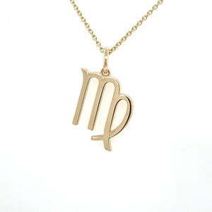 14k Gold Virgo Zodiac Charm - General Design Jewelers