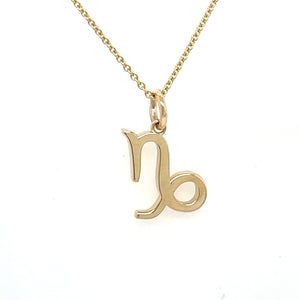 14k Gold Capricorn Zodiac Charm - General Design Jewelers